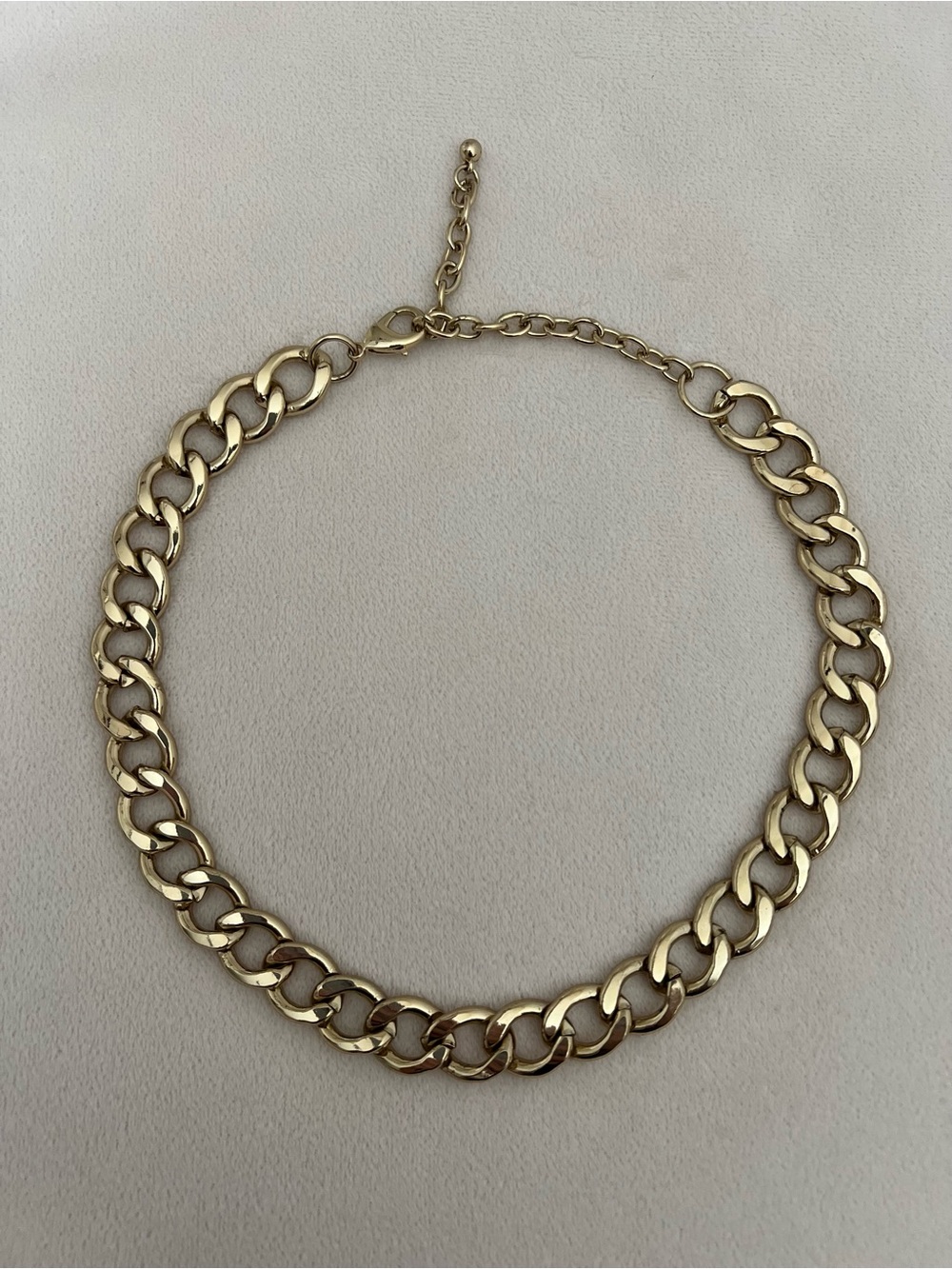 Gold Chunky Chain Adjustable Necklace